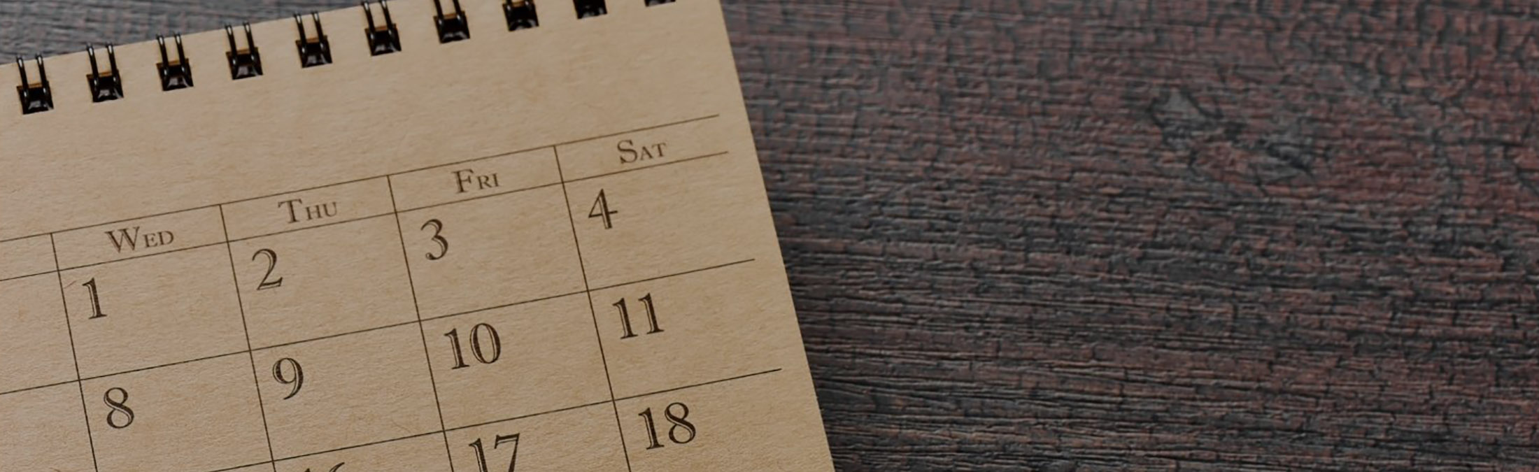 Calendar banner image