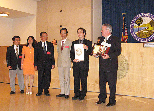 Tony Coolidge at the Orlando City Hall